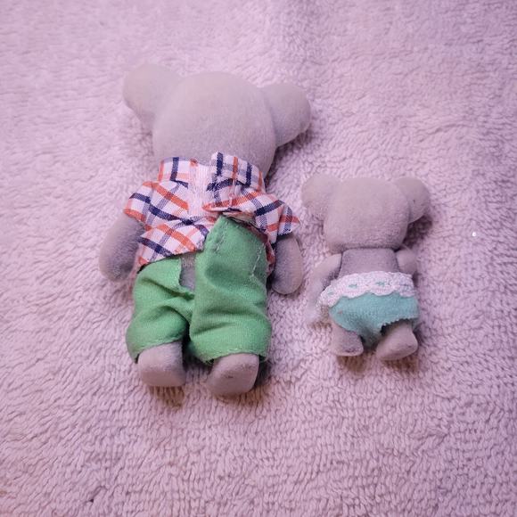 Sylvanian Calico Critters Koala Bear Family Daddy & Daughter Lot Of 2 Flocked - Picture 4 of 5